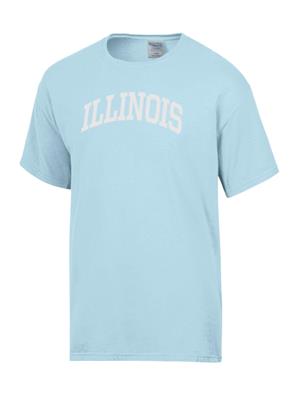 Image of ILLINOIS FASHION ARCH COMFORT WASH T-SHIRT -  pastelblue